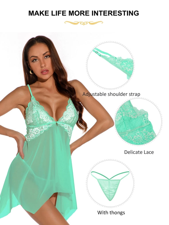 Sexy Pea Mesh Babydoll