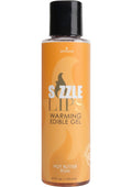 Sizzle Lips Warming Edible Massage Oil Butter Rum