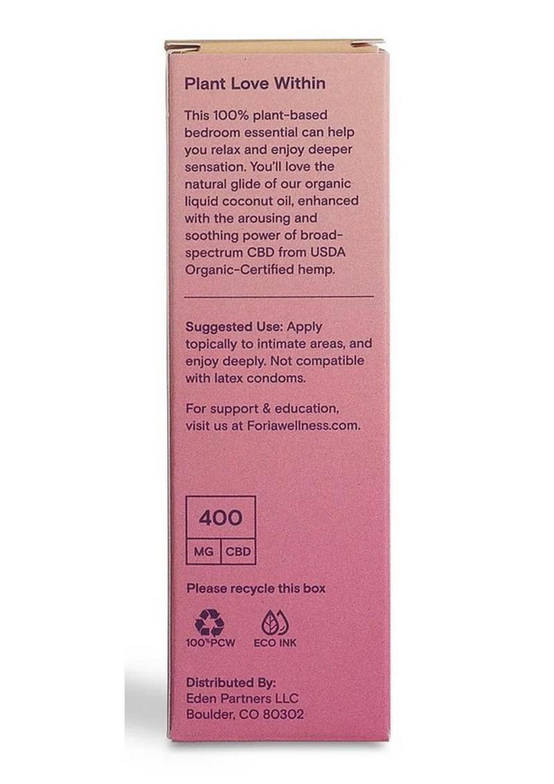 Foria Intimacy Sex Oil -ENHANCED